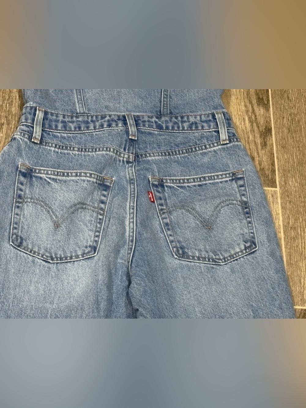 Levi's Light Blue Wide-Leg Denim Jumpsuit - Picture 9 of 12